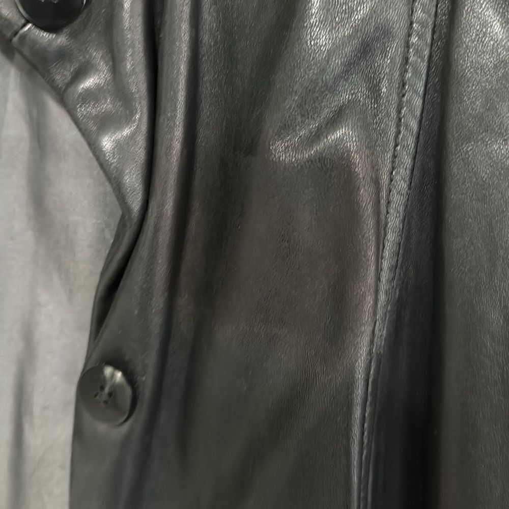 Genuine Lamb Skin Leather Vintage Coat - Picture 6 of 11